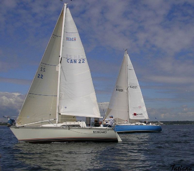 AHMEN Racing fleet on Lake Ontario